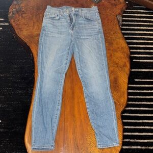 7 For All Mankind Light Blue Skinny Jeans